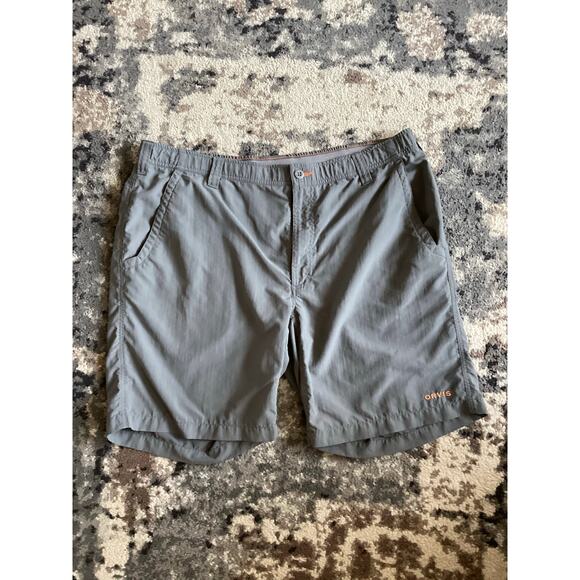 Orvis Men's Ultralight Short/stone Stretch Outdoor Hiking Camping Gray Size XL - Picture 2 of 9